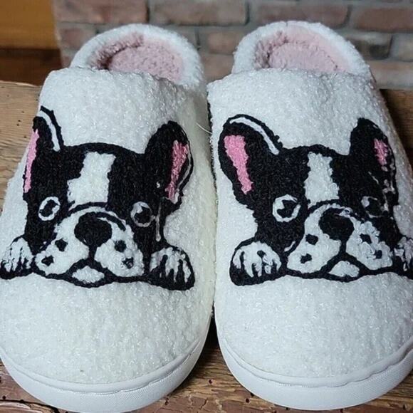 2/$30 NEW Boston Terrier Dog Slippers - Picture 3 of 6